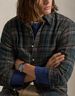 Custom Fit Plaid Brushed Flannel Shirt