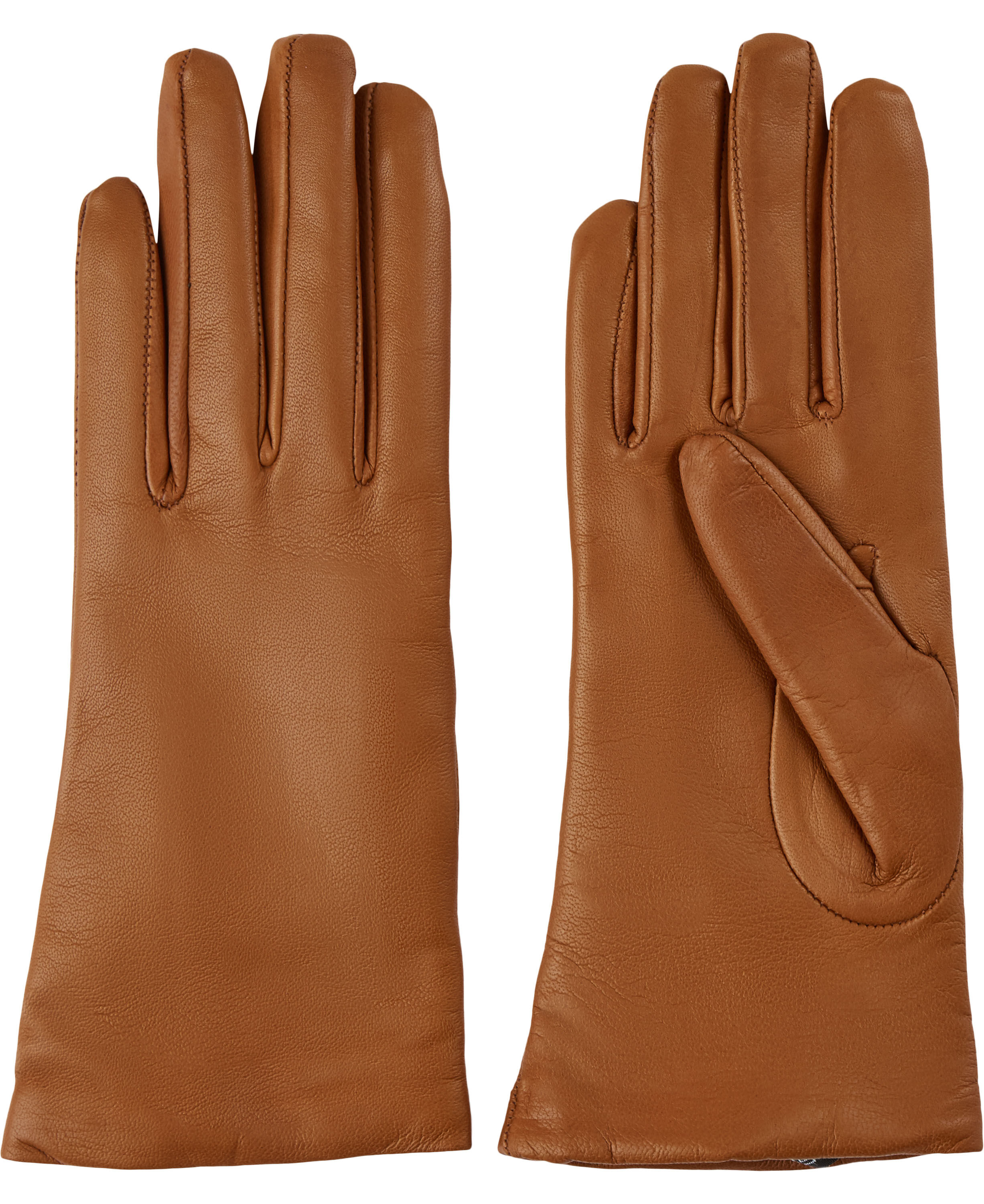 L&aelig;derhandsker med uld