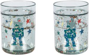 2 PACK GLITTER CUPS