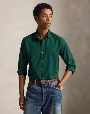 Custom Fit Garment-Dyed Oxford Shirt