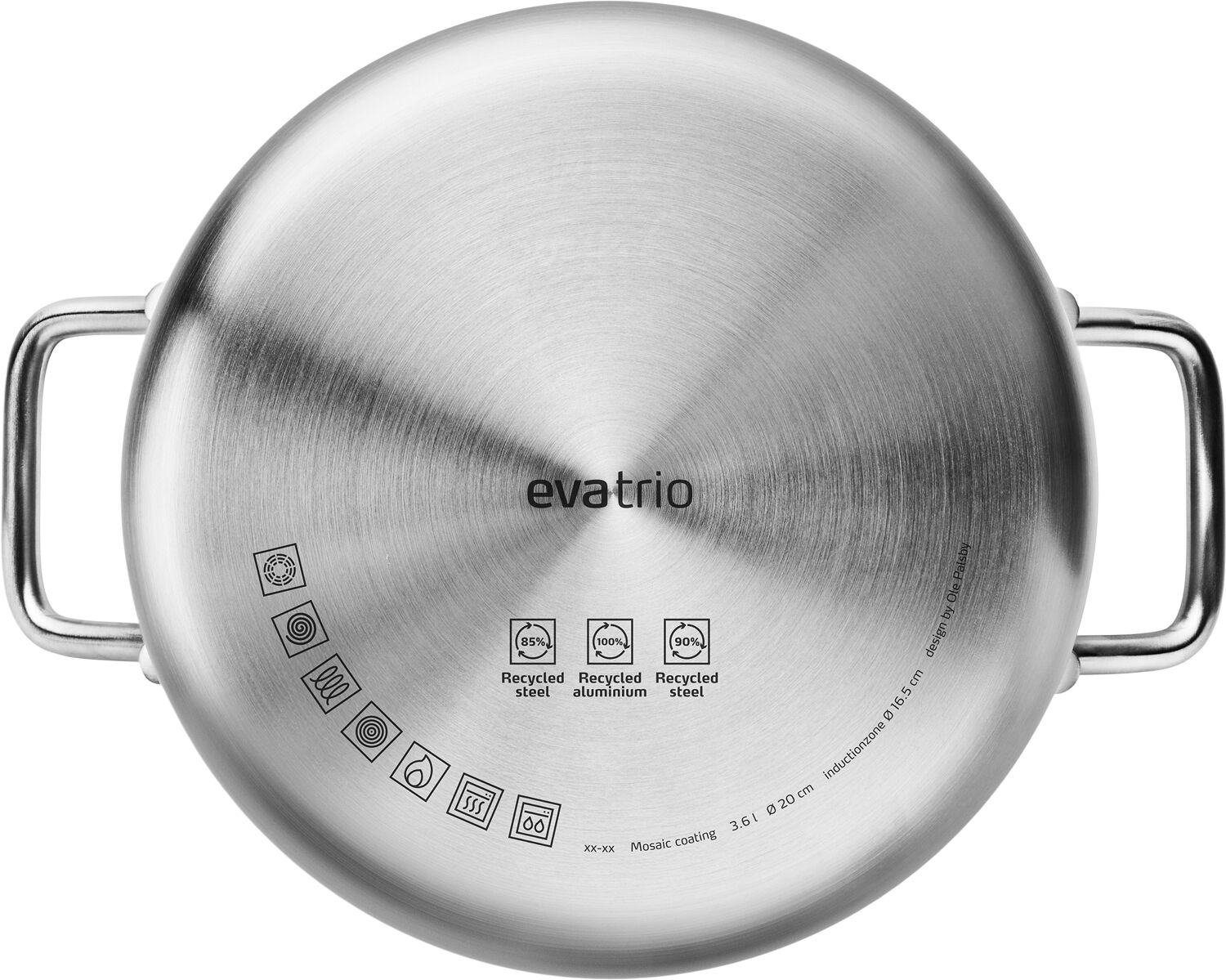 Multi Gryde 3,6 l 20 cm Mosaic keramisk Slip-Let&reg; bel&aelig;gning