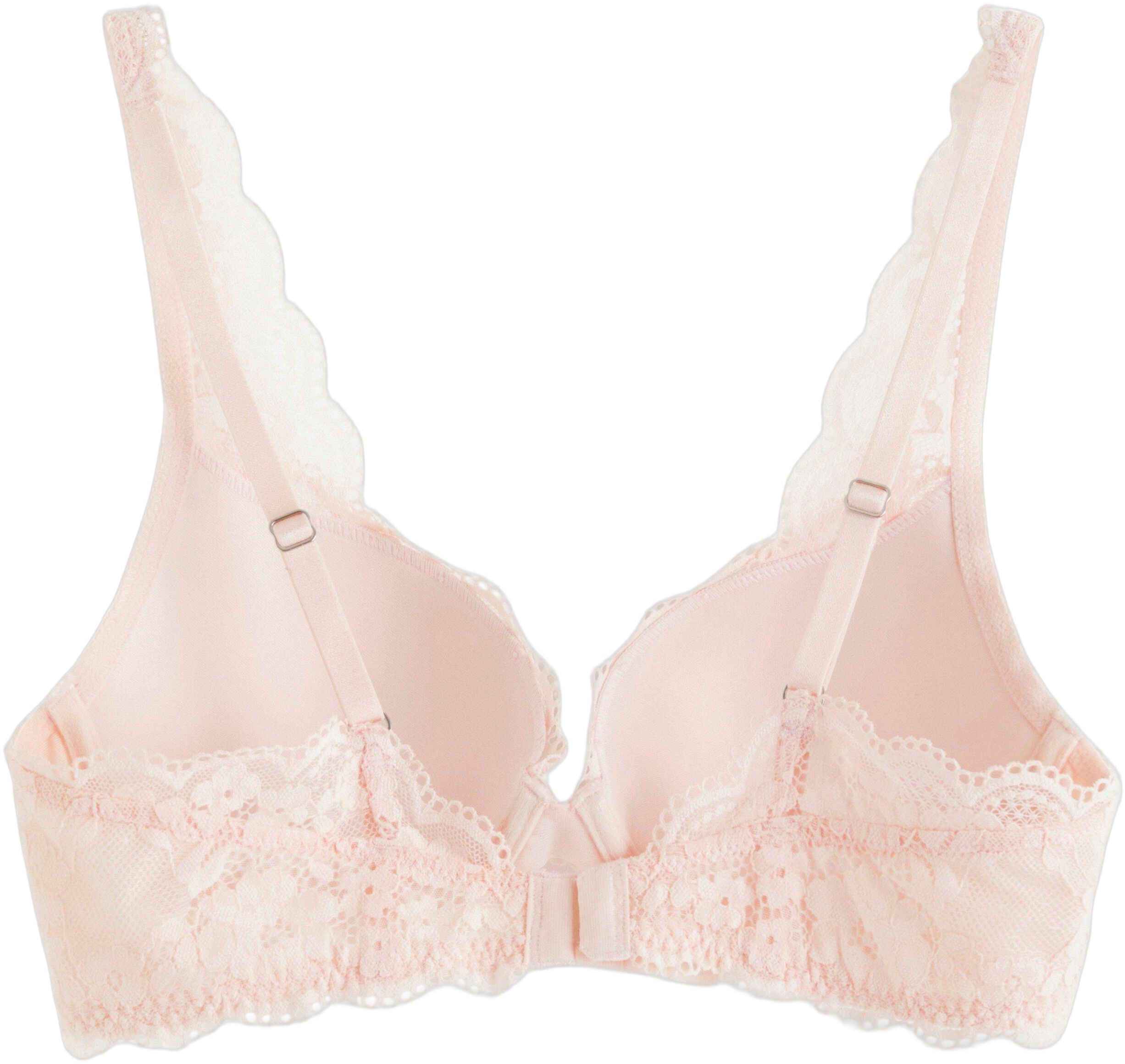 Malva push-up-bh med blonder
