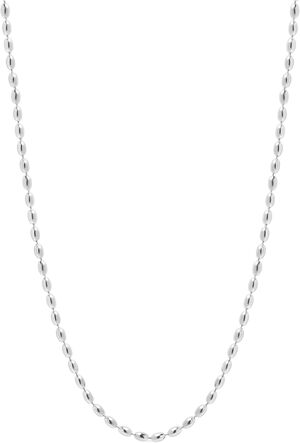 Silver Beaded Chain Necklace
