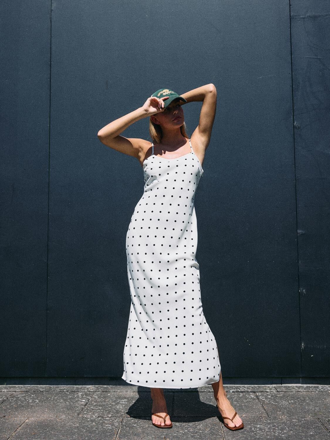 NMSOPHIE S/L MAXI DRESS WVN