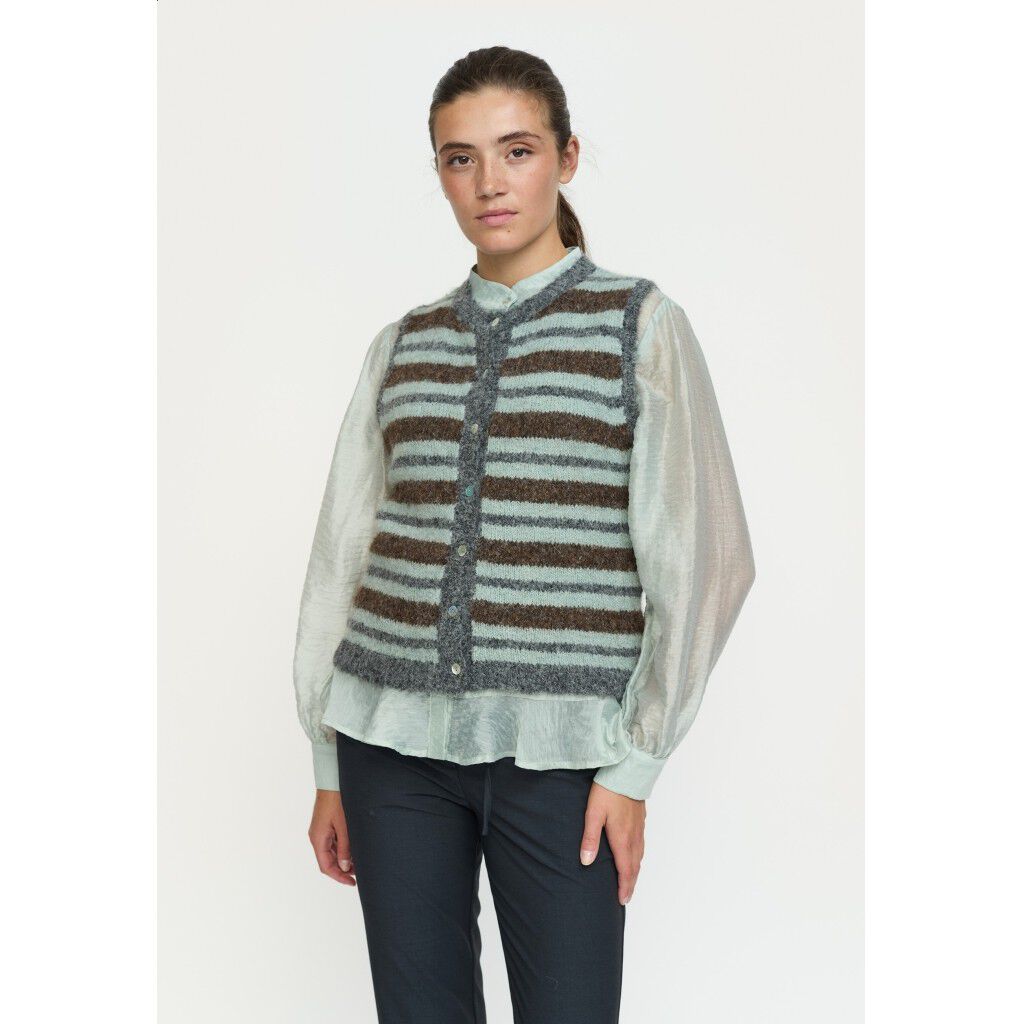 SRCamilla Vest Striped Knit