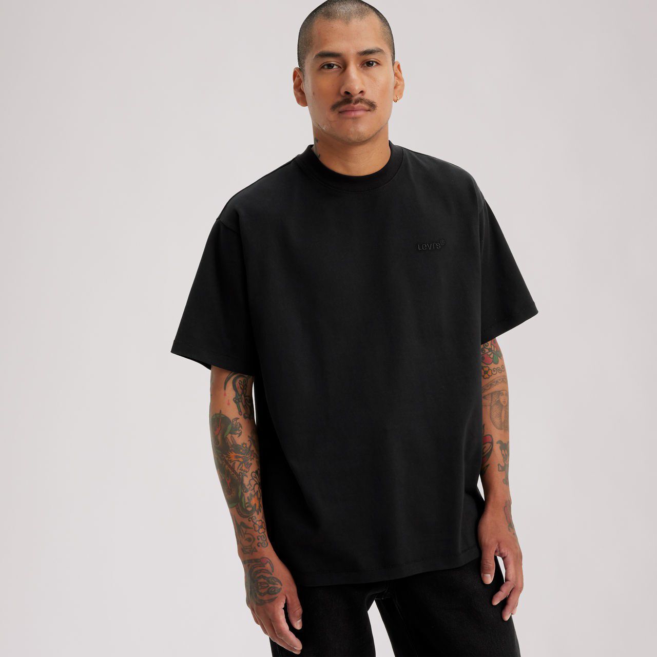 RED TAB VINTAGE TEE WHITE +