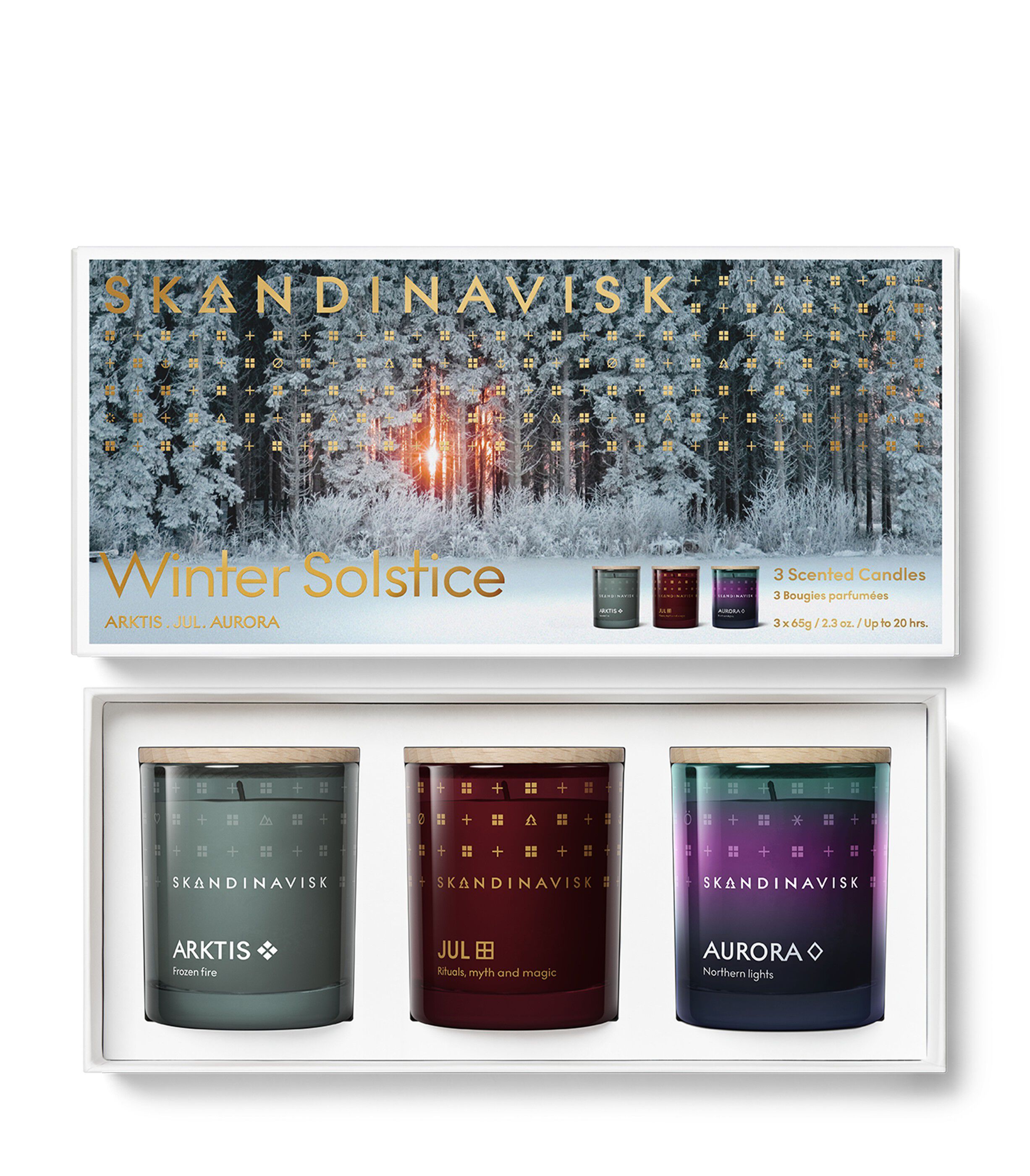 Winter Solstice Seasonal Candle Giftset 65g x 3
