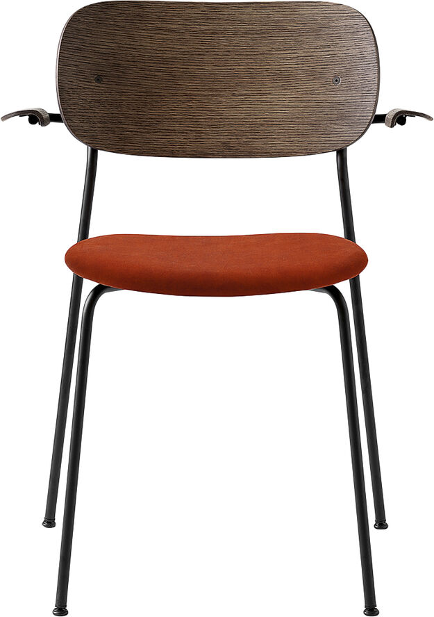 Co Chair, Dining Chair, Black Steel Base, City Velvet, CA7832/062 Seat