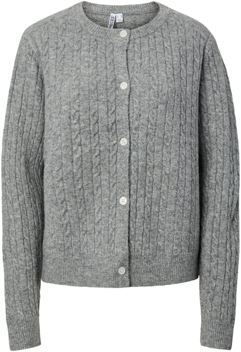 PCSILLY LS CABLE CARDIGAN KNIT NOOS