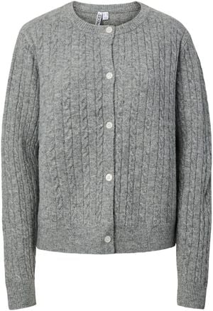 PCSILLY LS CABLE CARDIGAN KNIT NOOS