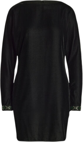 Velvet Cocktail Dress With Trim