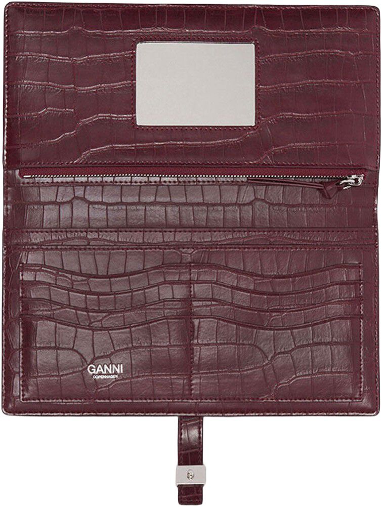 Long Slim Wallet Croco
