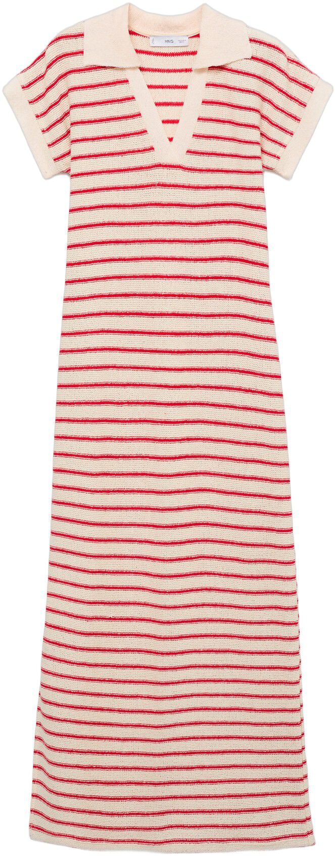 Long striped knitted dress