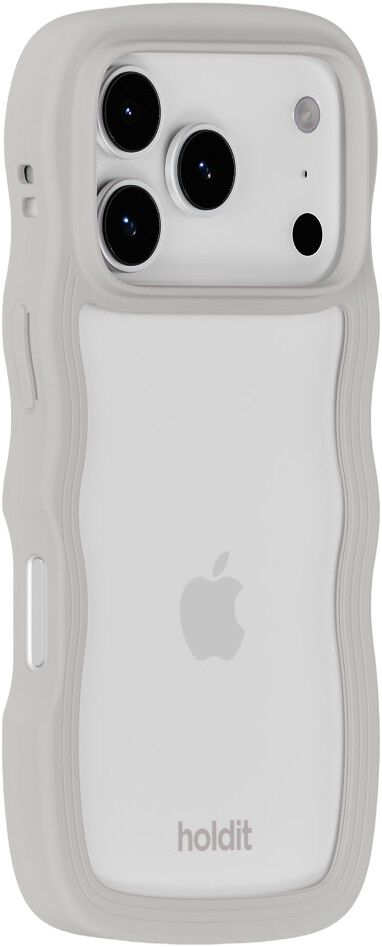Wavy Case iPhone 17 Pro Wool Gray/Transparent