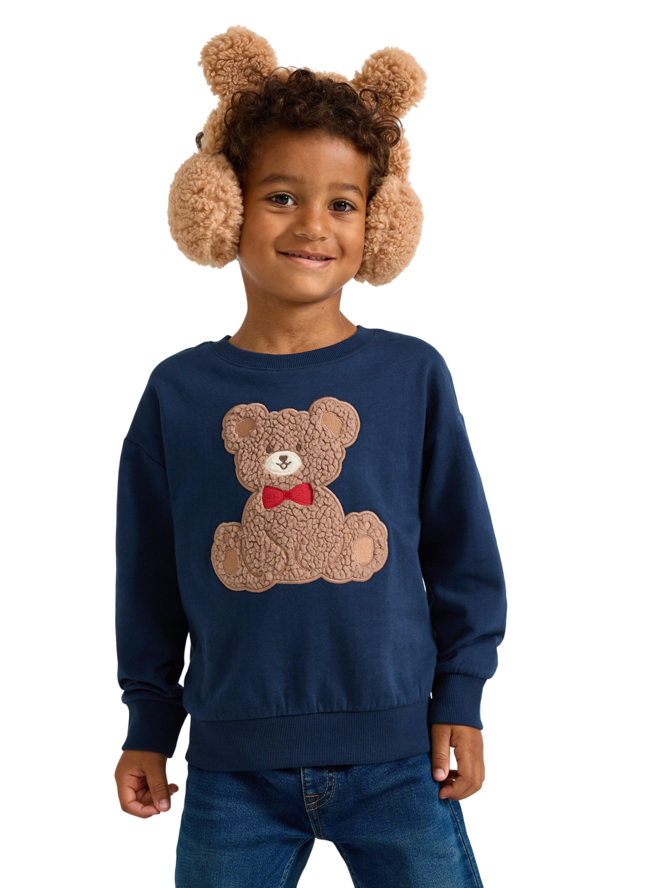 Sweatshirt with a brushed inside an