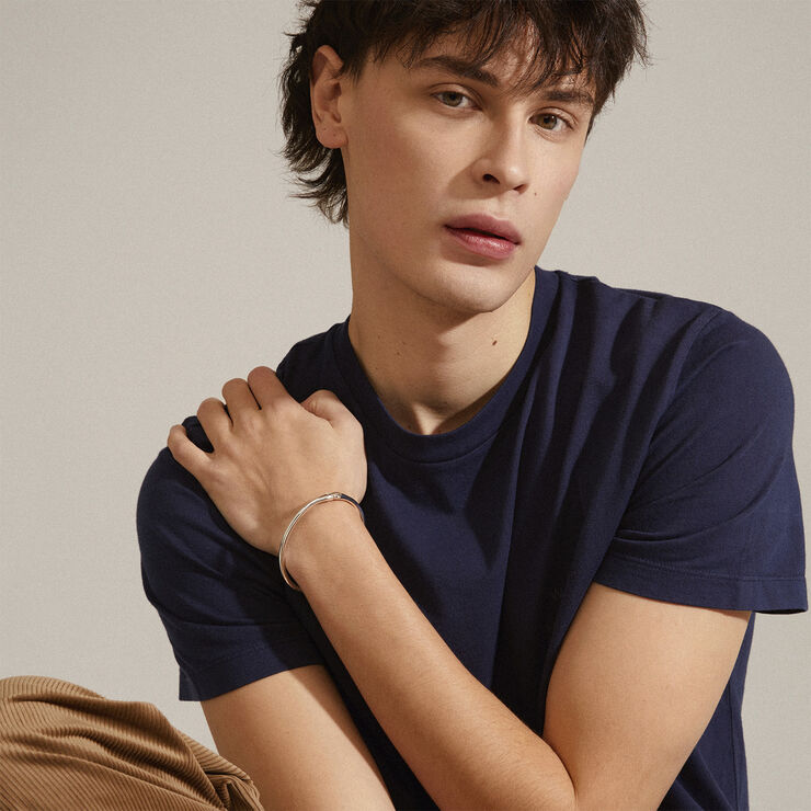 SOPHIA recycled bangle bracelet silver-plated