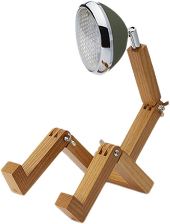 Mini Mr. Wattson Table Lamp, 5V, USB, G4 LED, Ash - Army Gre