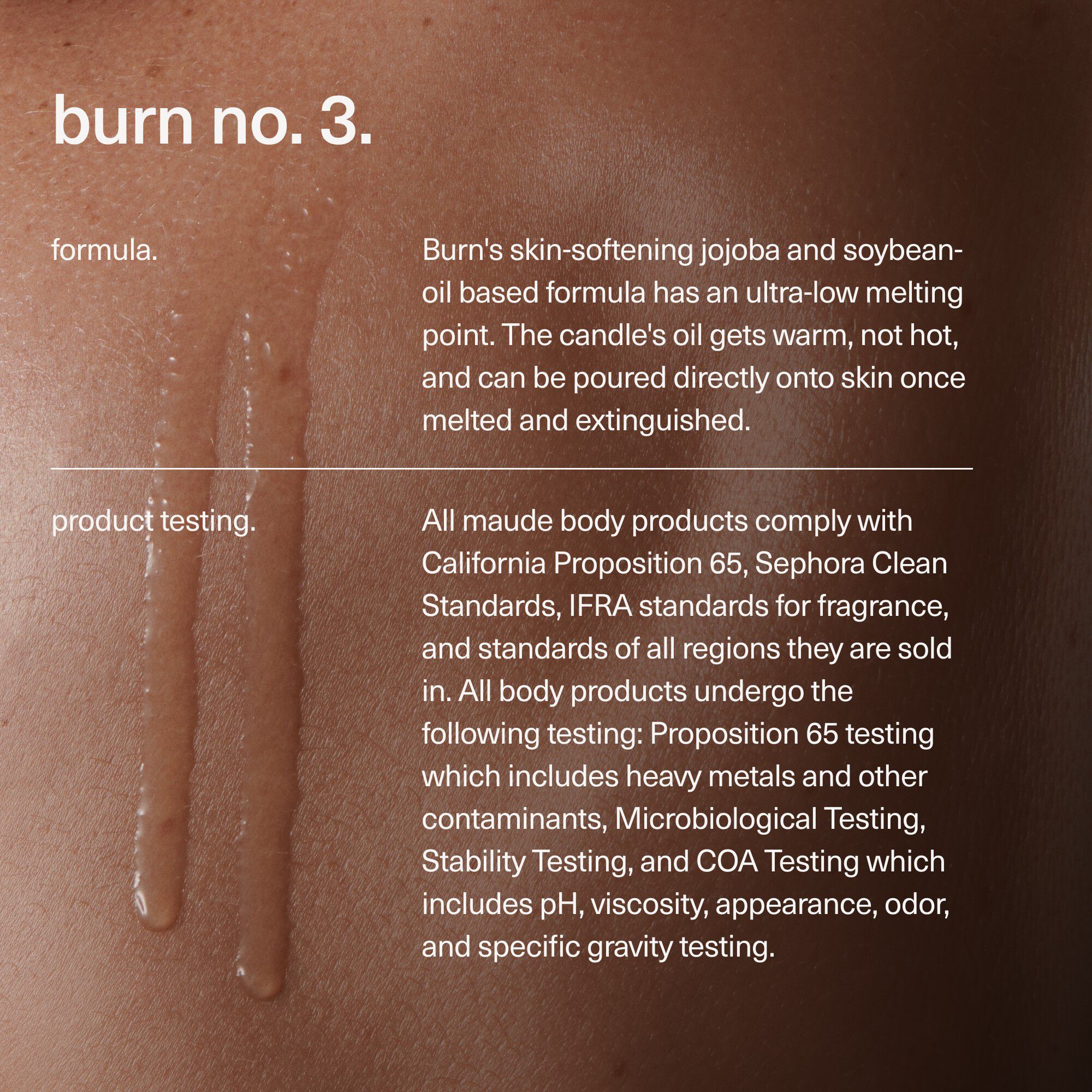 Burn Massagelys no. 3