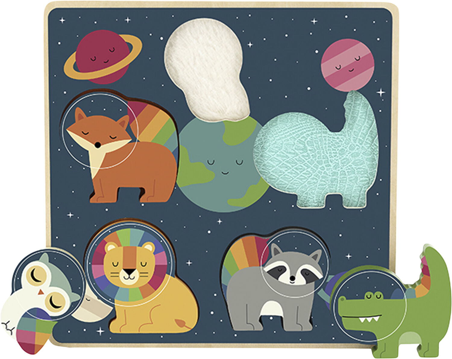 Vilac - Puslespil 5 brk tekstur - Rummet af Andy Westface