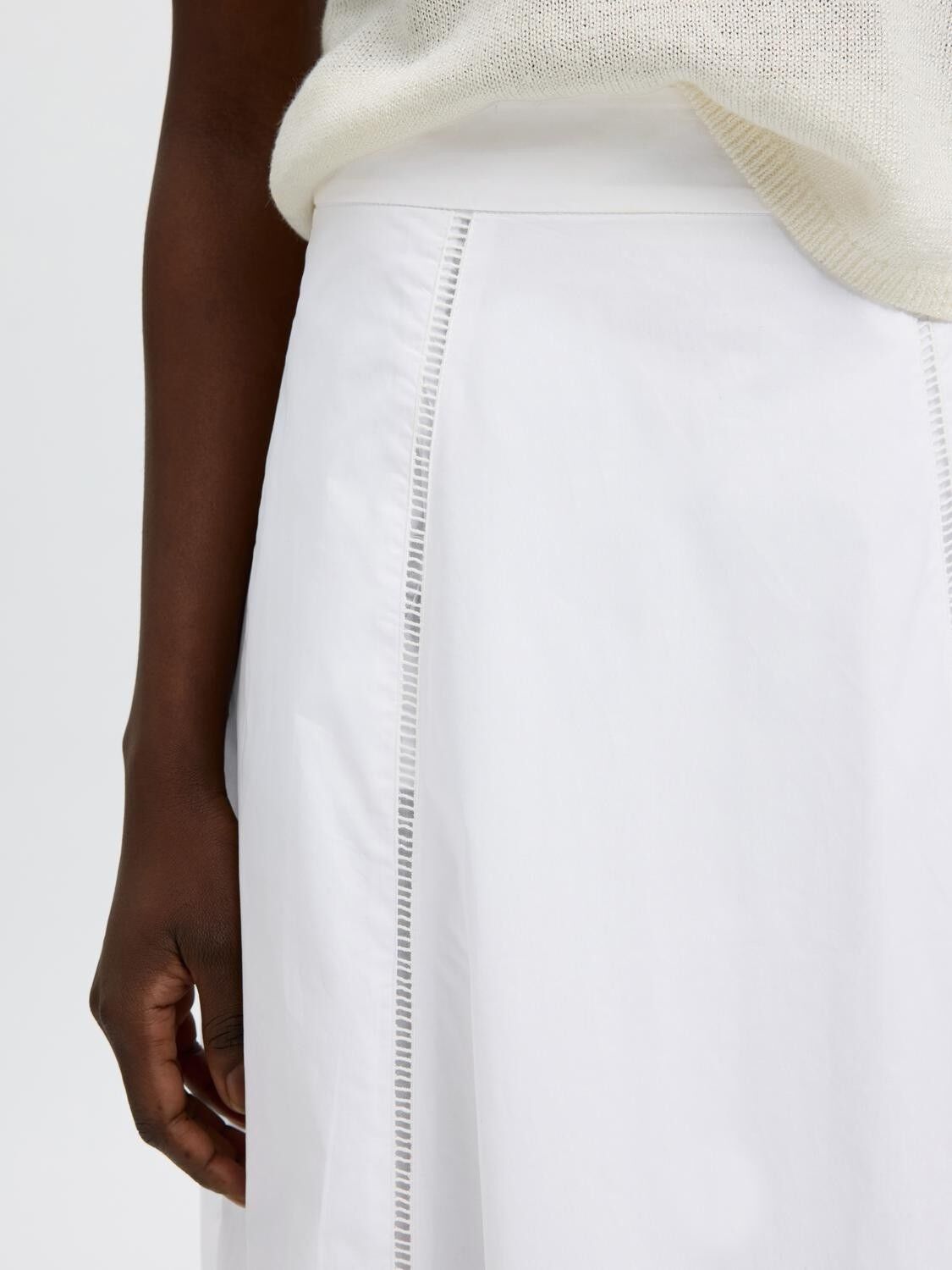 SLFDELIA ANKLE LADDER STITCH SKIRT