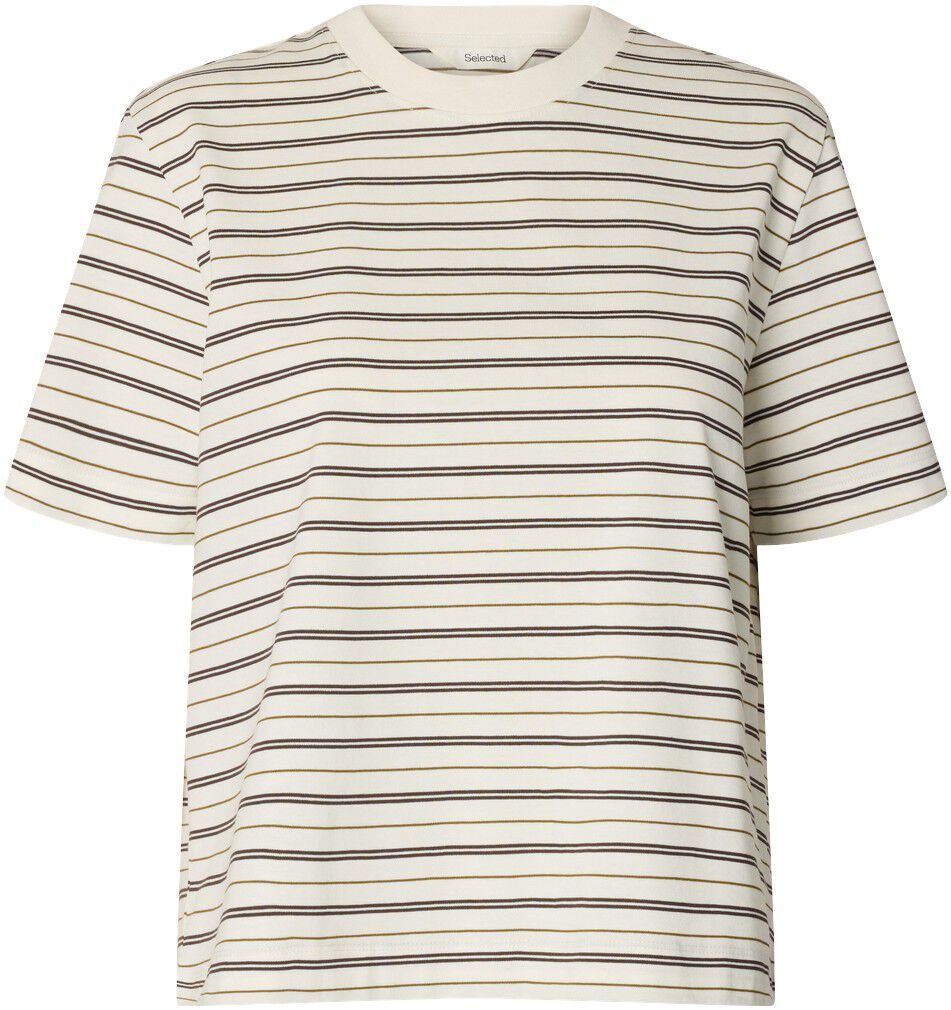 SLWESSENTIAL SS STRIPED BOXY TEE NO