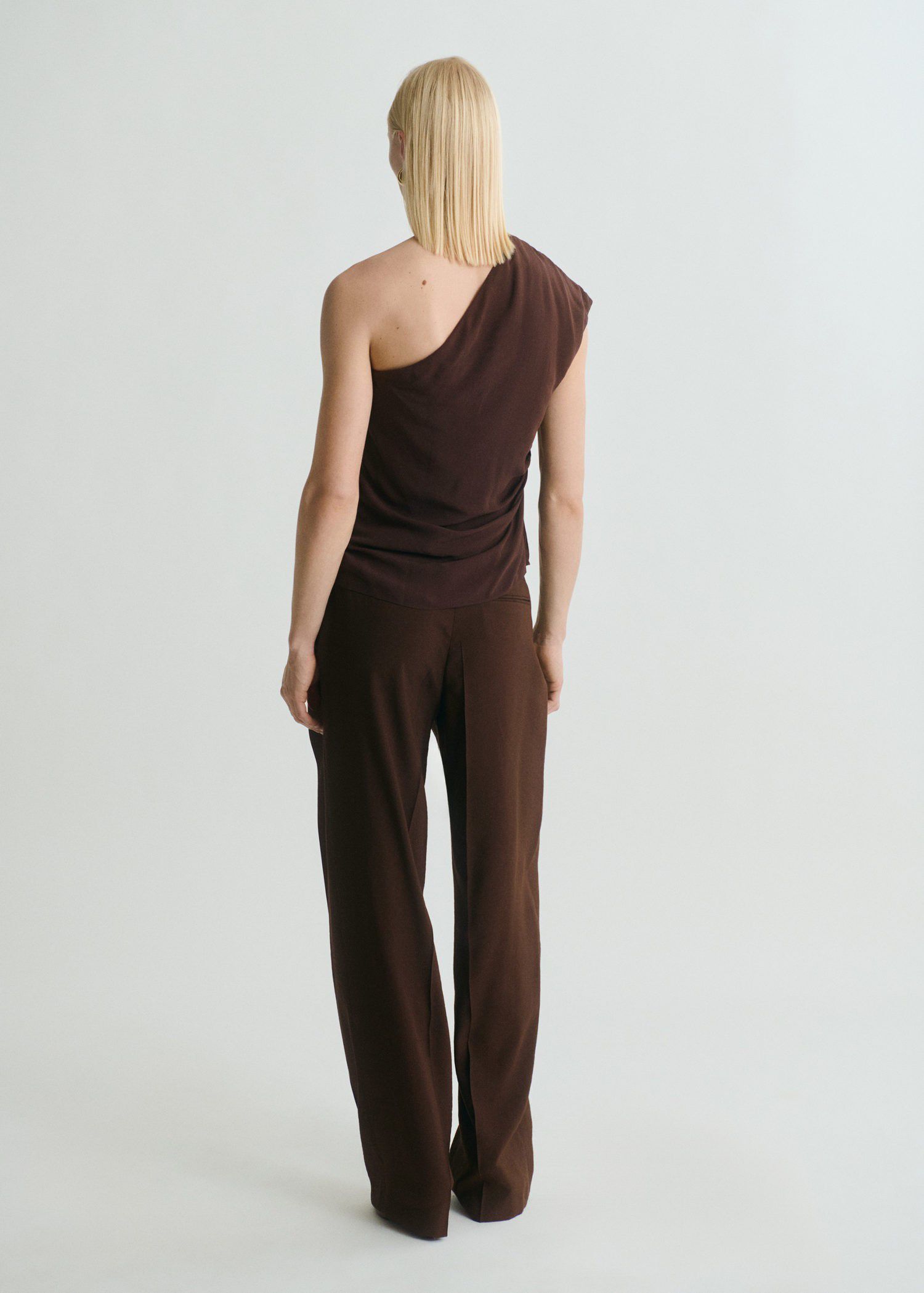 Pleat detail trousers