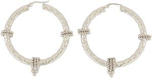 Structured swirl earrings