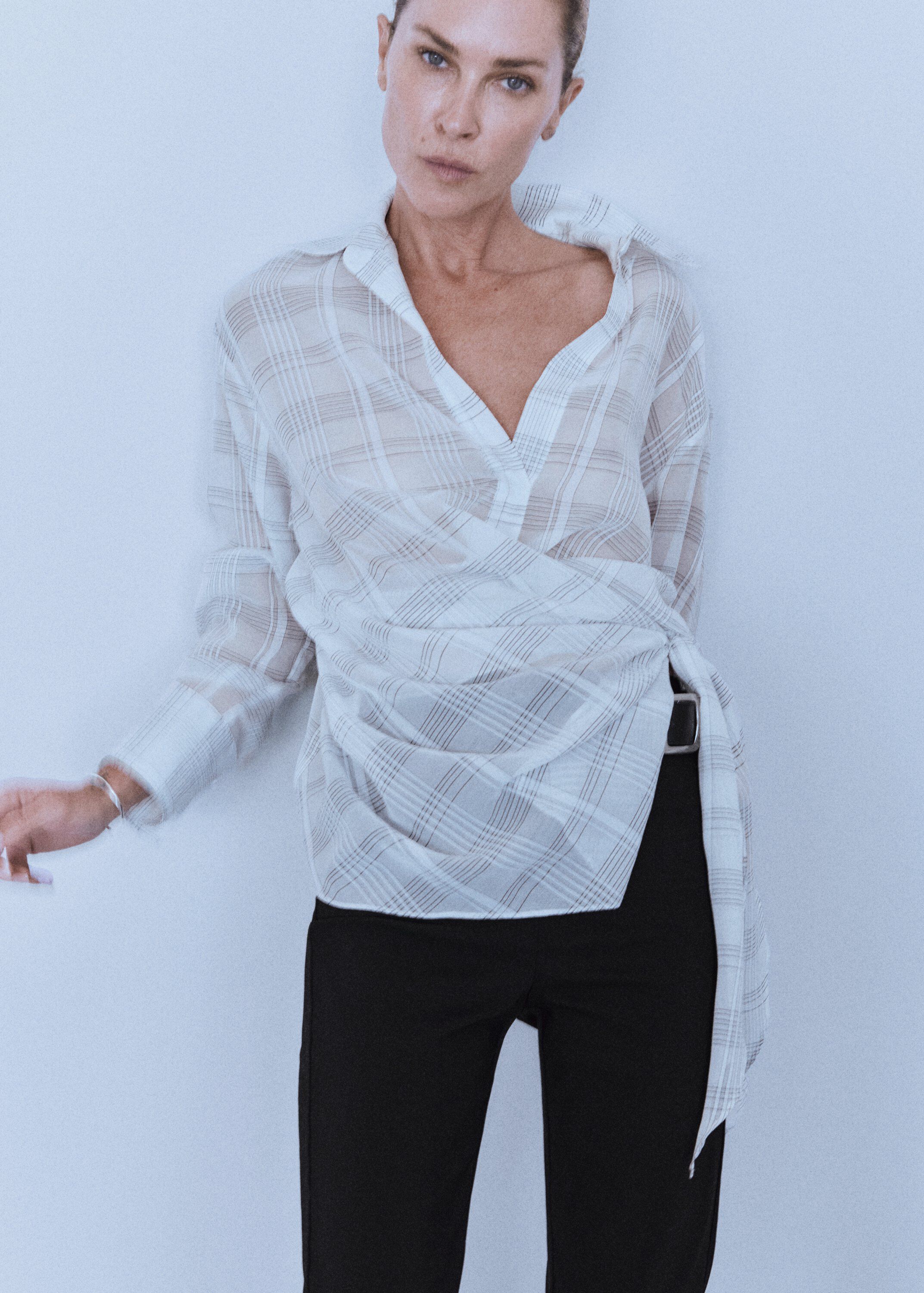 Oversize check shirt