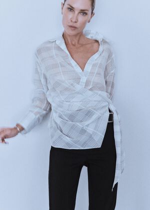 Oversize check shirt