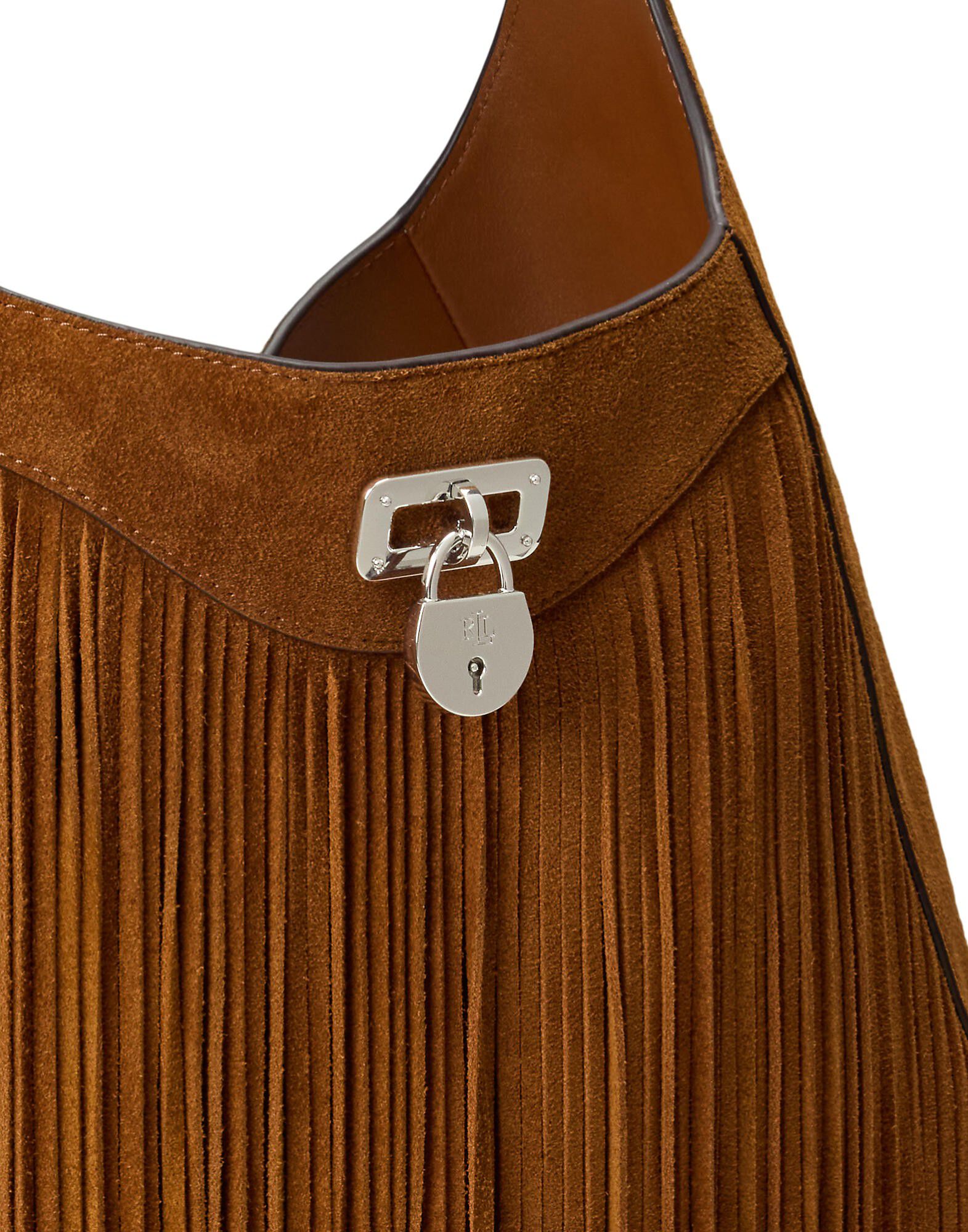 Fringe-Trim Large Tanner Shoulder Bag