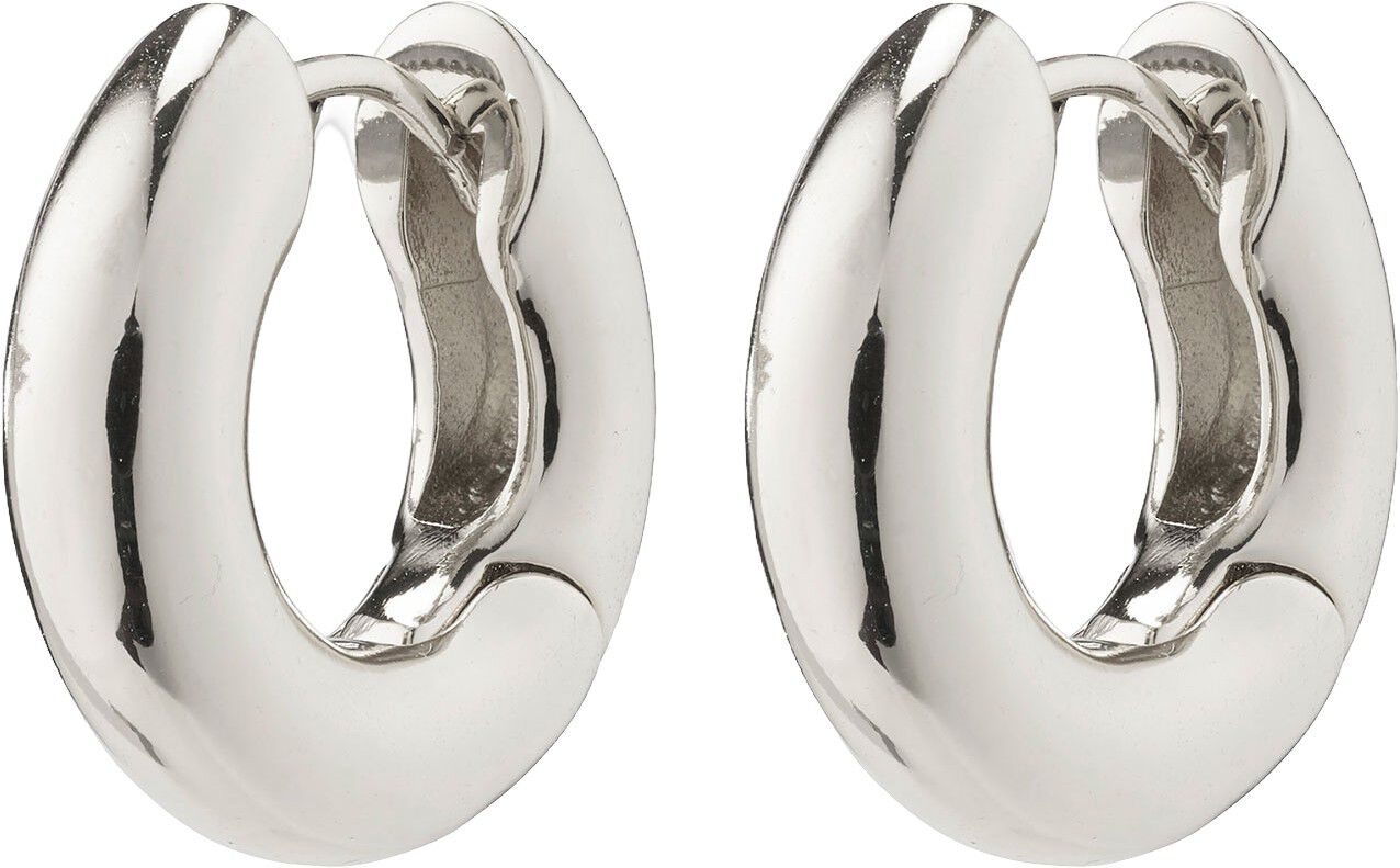 AICA chunky huggie hoop earrings silver-plated