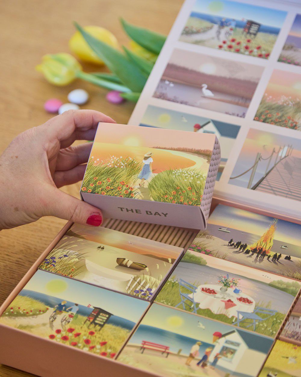 SUMMER MOMENTS - bokss�t med 9 sm� puslespil