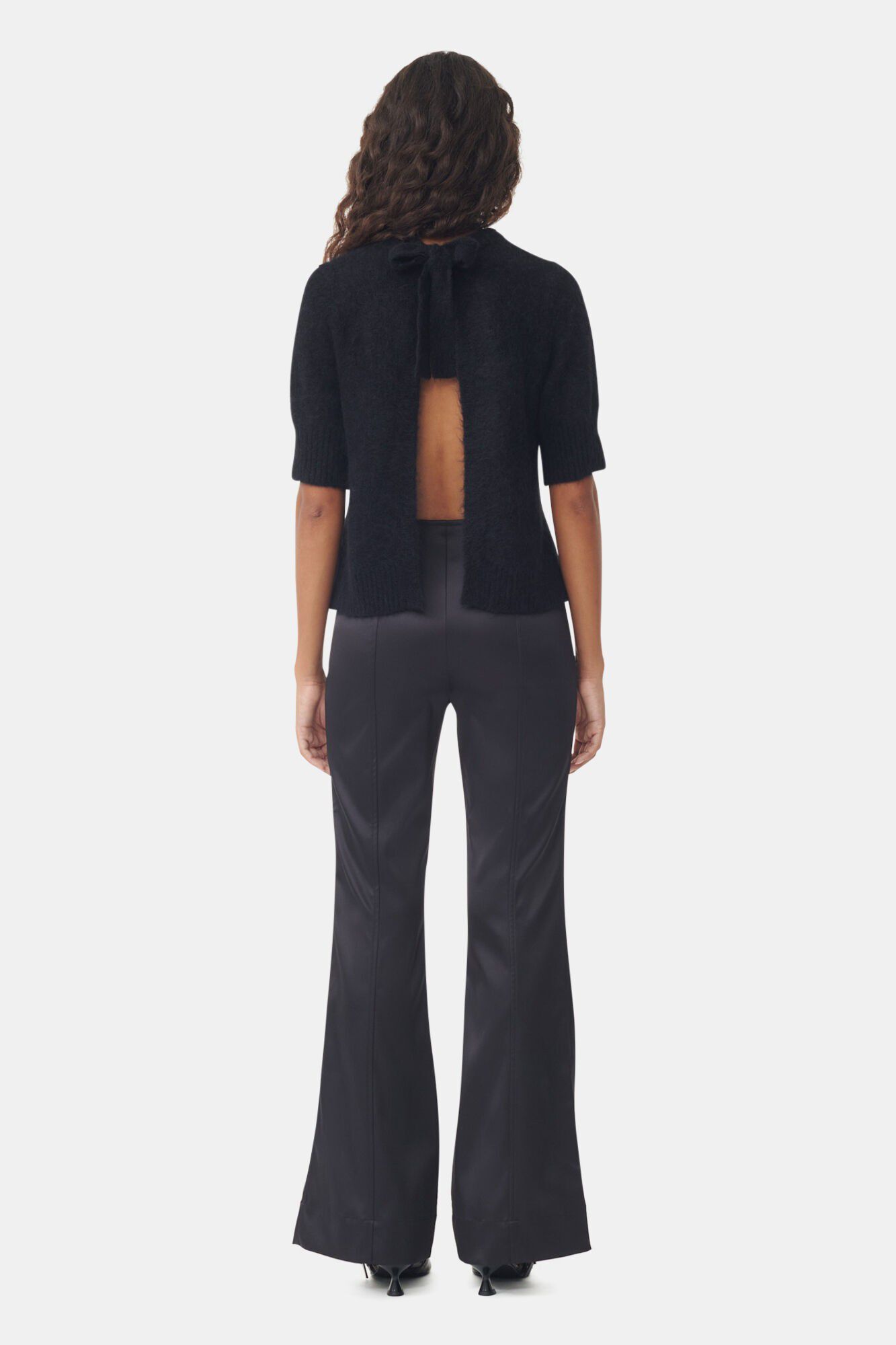 Double Satin Flared Pants