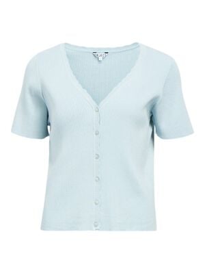 OBJKELLY S/S RE V-NECK CARDIGAN NOO