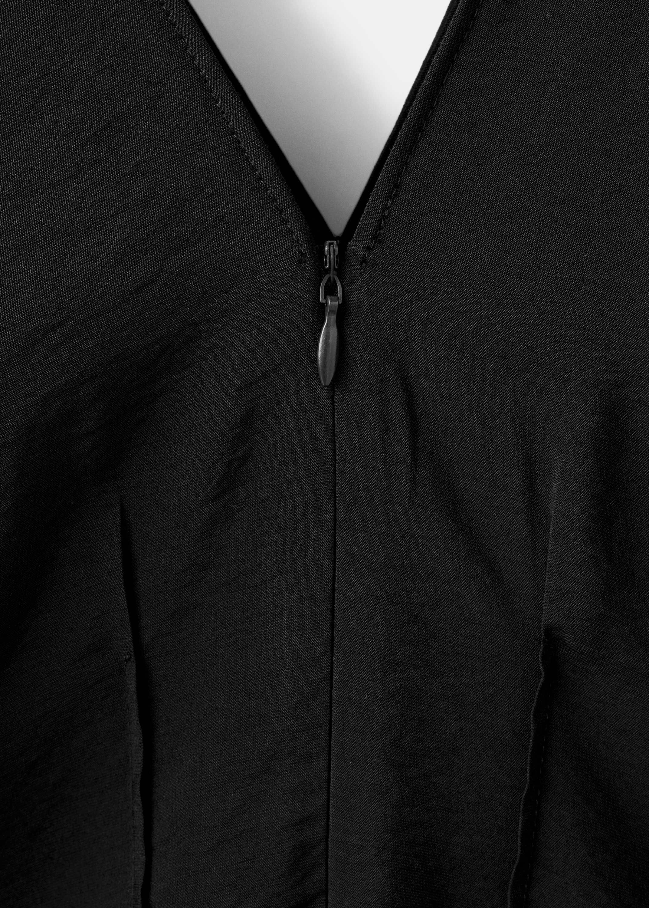 Ruched V-neck dress
