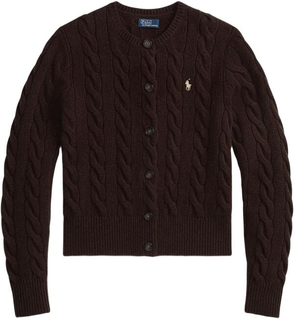 Cable-Knit Wool-Cashmere Cardigan