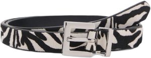 Zebra fur belt