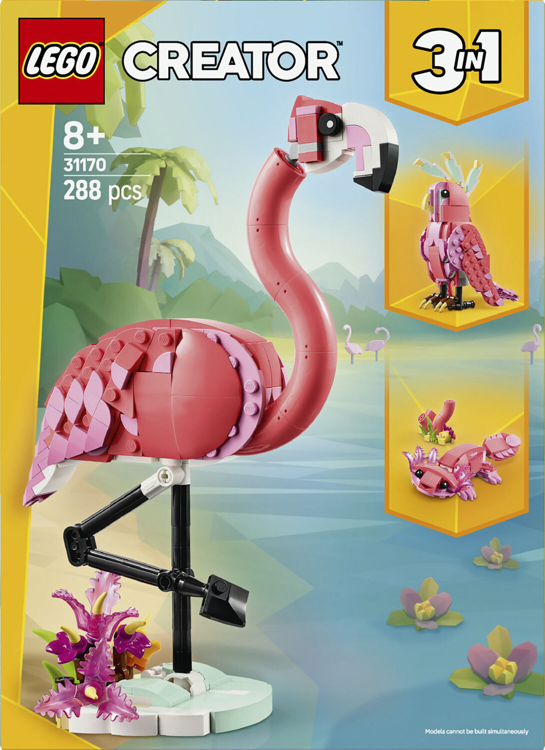Vilde dyr - Pink flamingo 31170