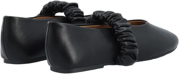 BIALUNA Scrunchie Ballet Flat Faux Leather
