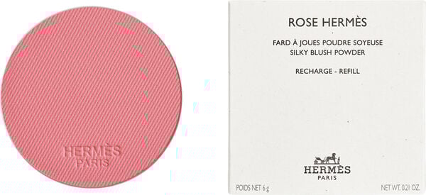 Rose Hermès, silky blush powder refill, Rose Pommette