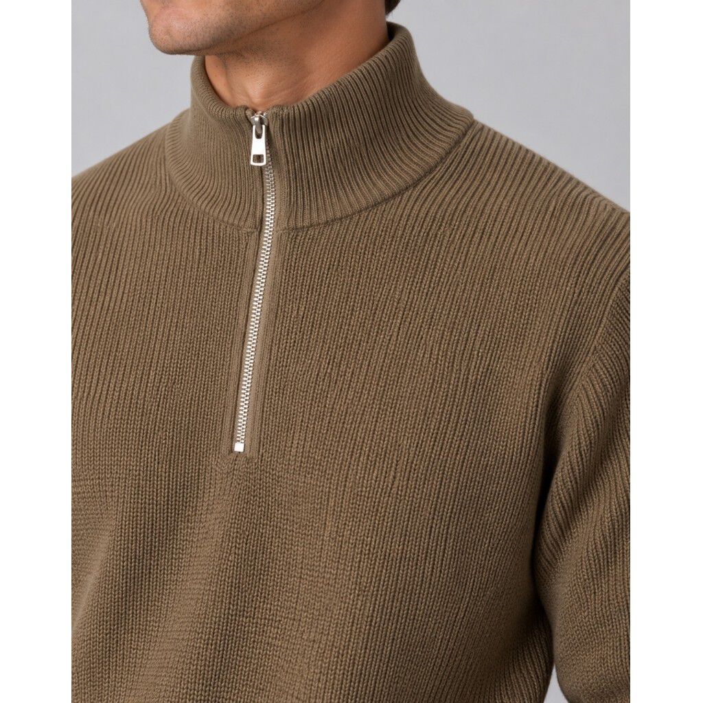 Mario half-zip knit