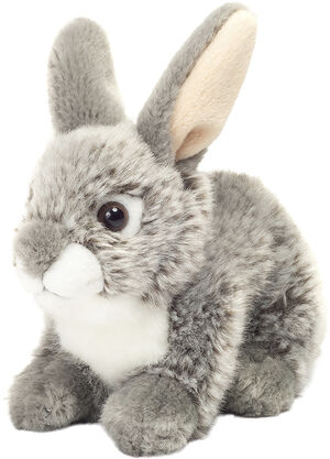 Teddy Hermann - Siddende kanin grå 18 cm