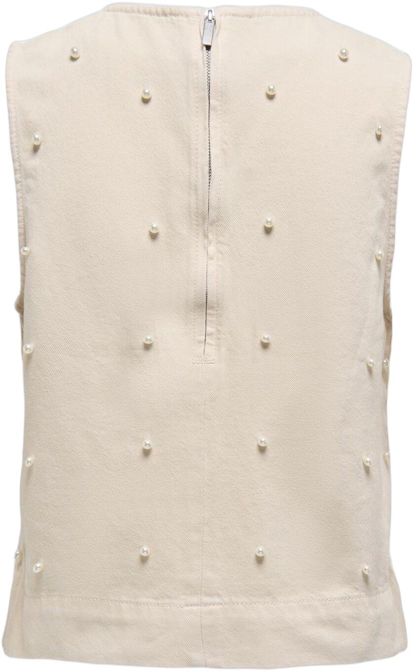 ONLMILLY S/L PEARL TOP PNT