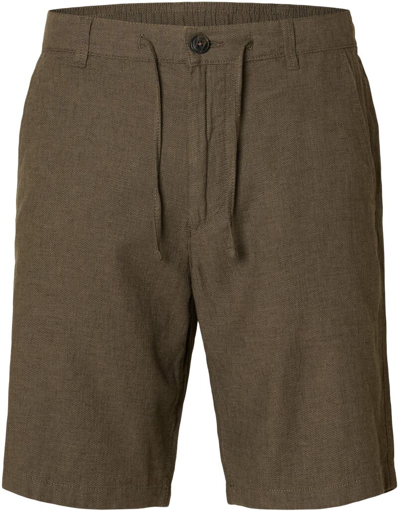 Slhregular-Brody Linen Shorts Noos