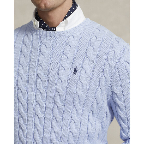 Cable-Knit Cotton Sweater