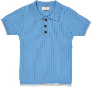 RIB KNITTED POLO
