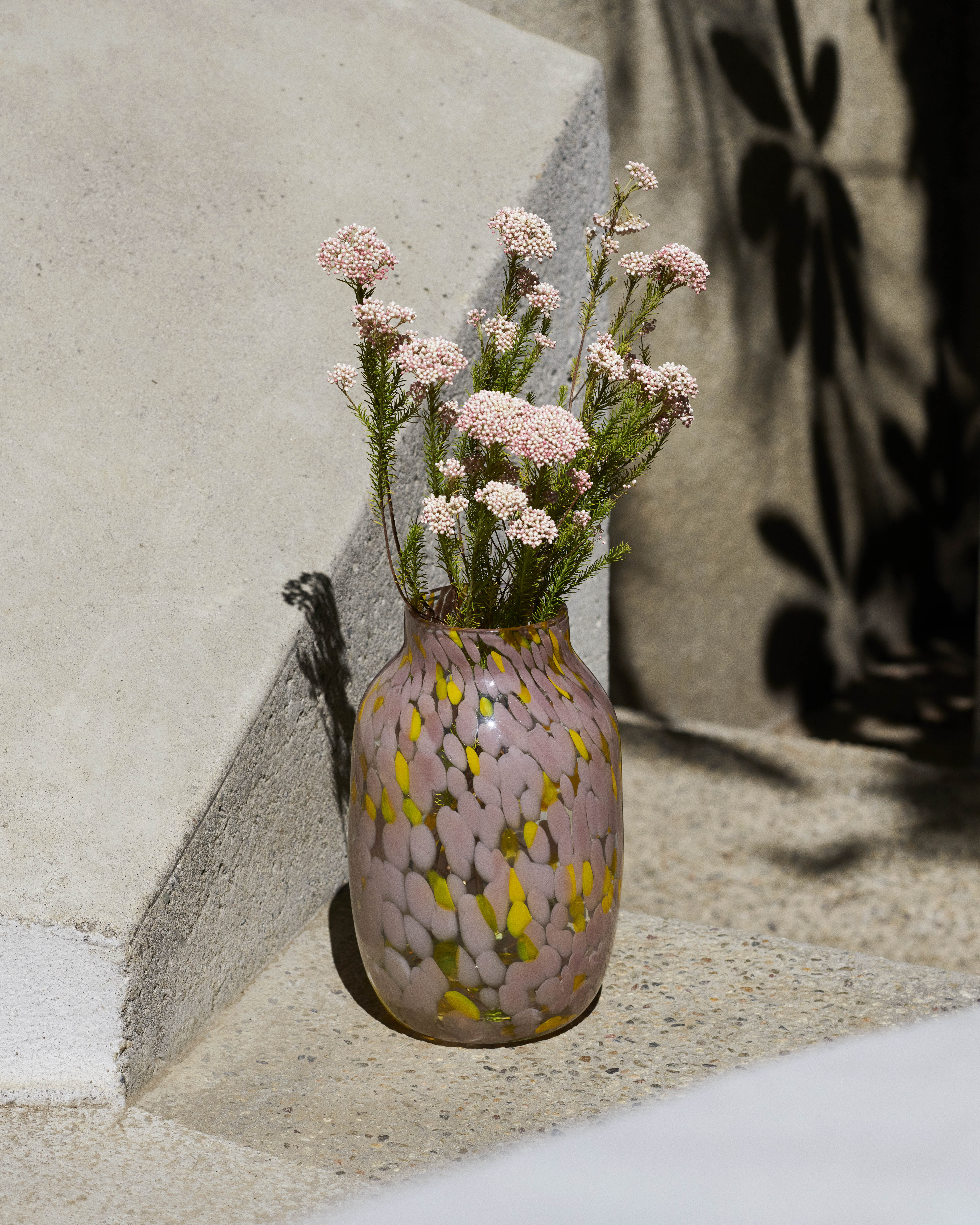 Splash Vase Round-Large-Light pink