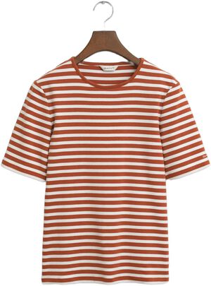 SLIM STRIPED 1X1 RIBBED SS T-SHIRT