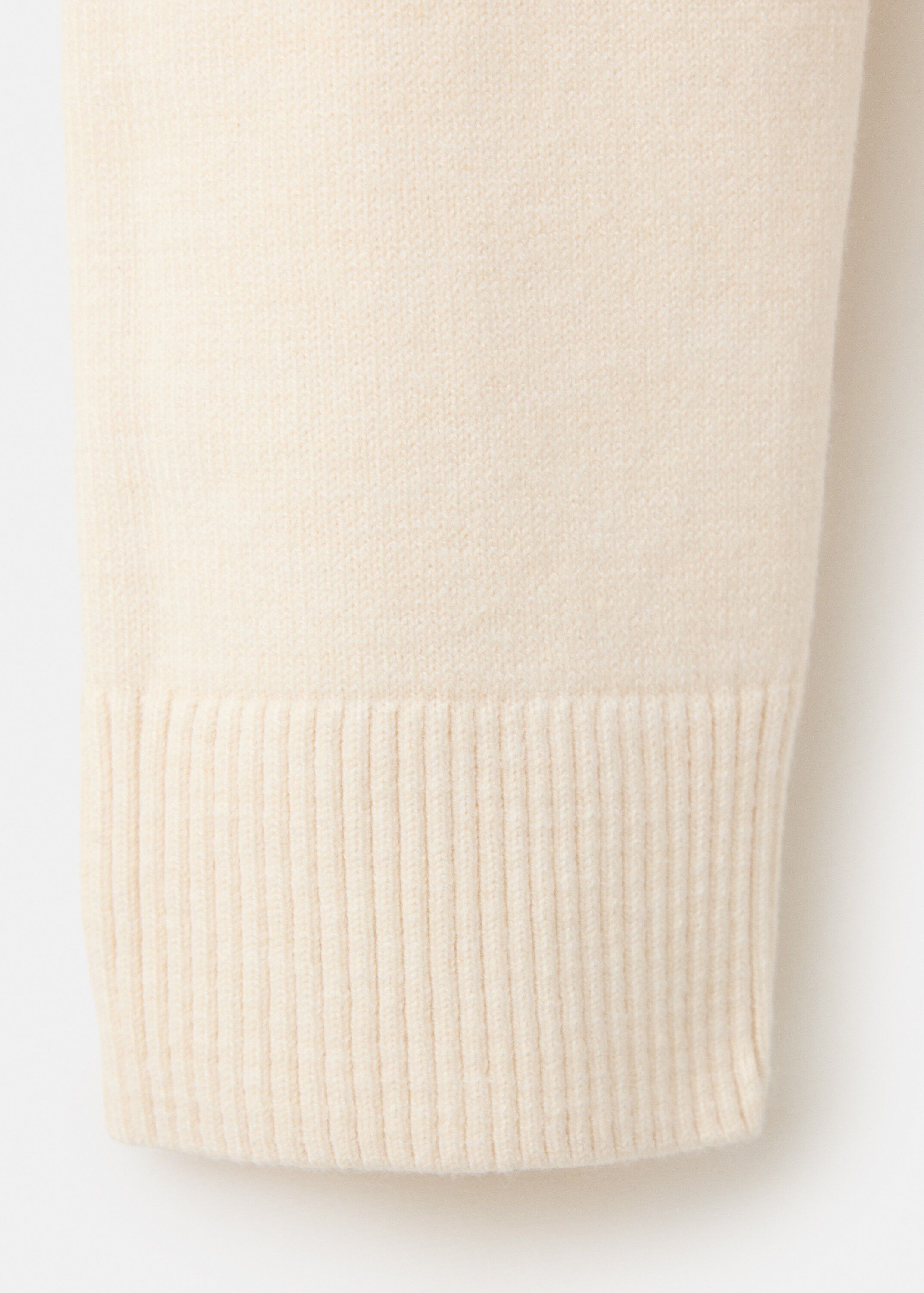 Straight-cut polo-neck jumper