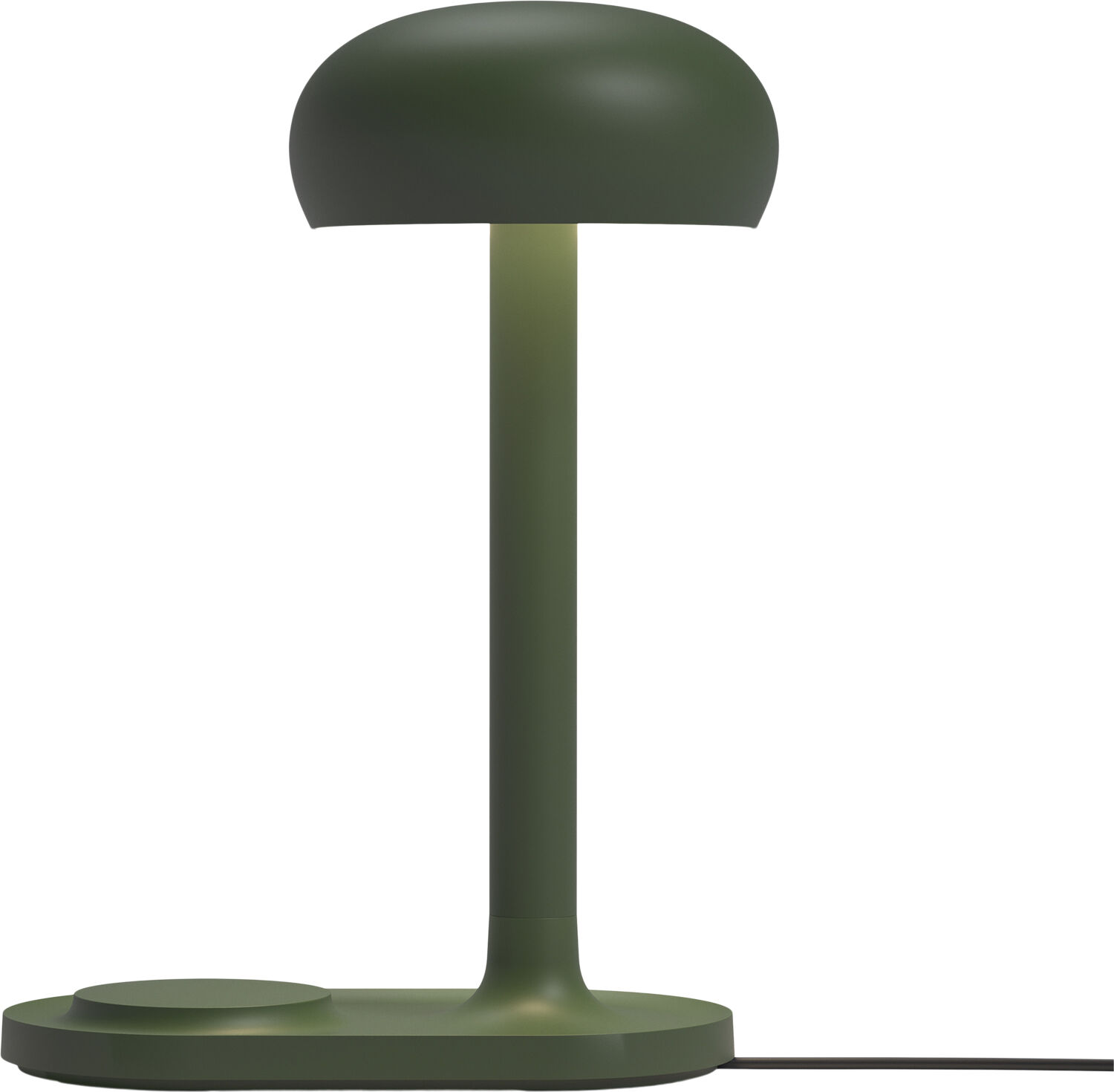 Emendo lampe med Qi tr&aring;dl&oslash;s oplader Emerald